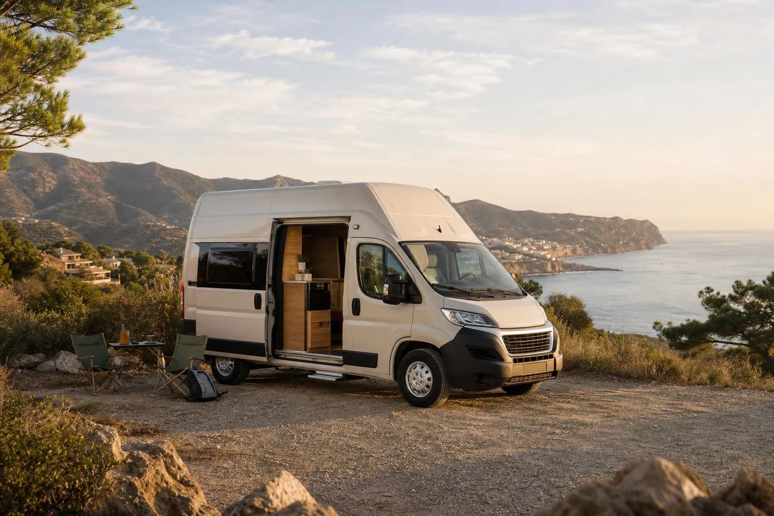 Van aménagé prêt au départ pour une première location